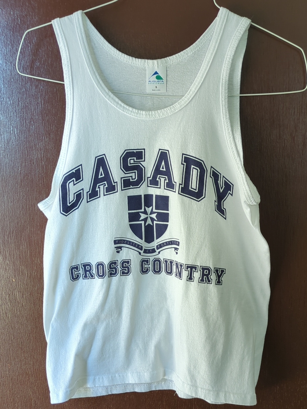 5 For $20 Augusta Sportswear White Tank Tee Boys Size S